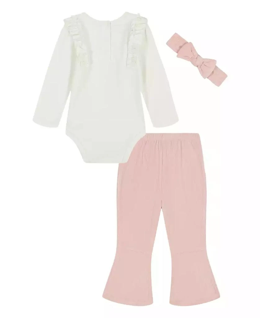 商品Juicy|Baby Girls 3-Piece Bodysuit, Pant and Headband Set,价格¥182,第2张图片详细描述