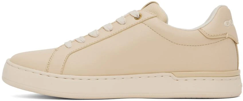 商品Coach|Beige Lowline Low Top Sneakers,价格¥693,第3张图片详细描述