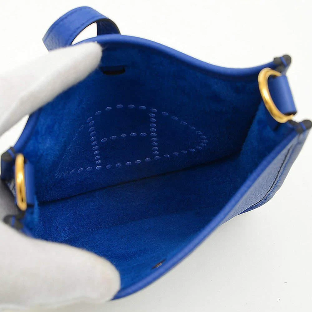商品[二手商品] Hermes|Hermes Evelyn TPM Amazon Taurillon Clemence Blue Electric U Engraved Shoulder Bag,价格¥36005,第4张图片详细描述