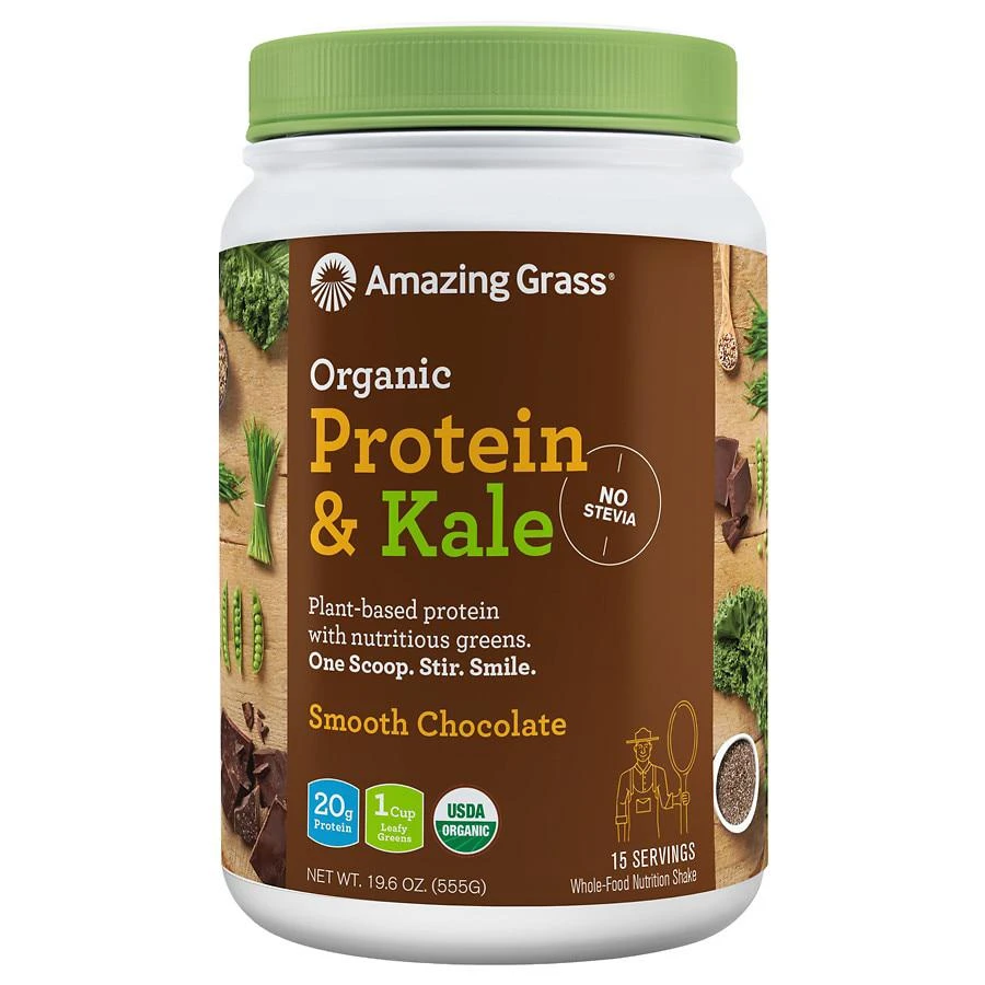 商品Amazing Grass|Amazing Grass® 羽衣甘蓝蛋白冲剂 巧克力味,价格¥223,第1张图片