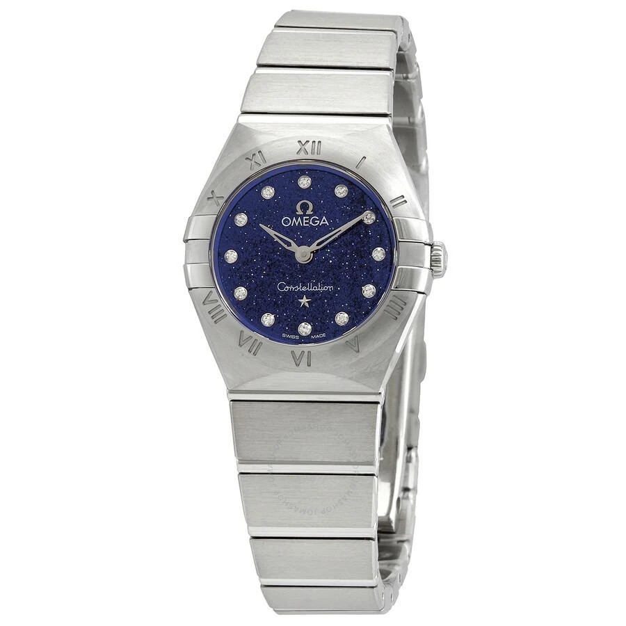 商品Omega|Constellation Quartz Diamond Blue Dial Ladies Watch 131.10.25.60.53.001,价格¥26904,第1张图片