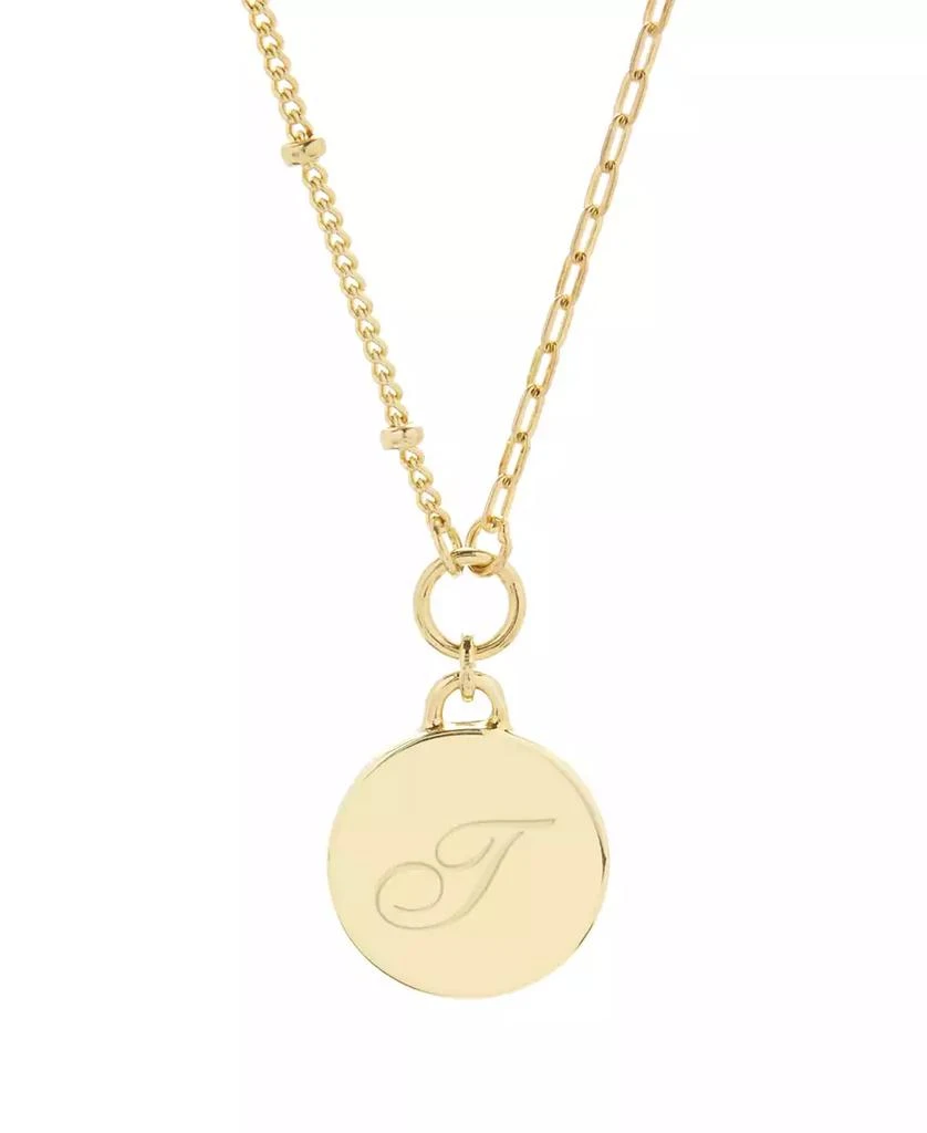 商品brook & york|14K Gold Plated Paige Initial Pendant,价格¥587,第1张图片详细描述