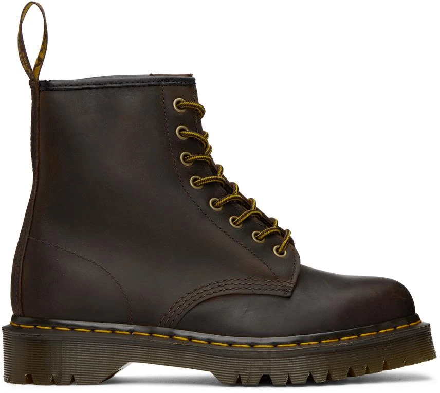 商品Dr. Martens|Brown 1460 Bex Platform Boots,价格¥884,第1张图片