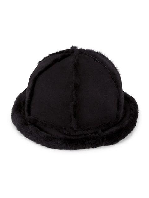 Sheepskin Spill Seam Bucket Hat商品第2张图片规格展示