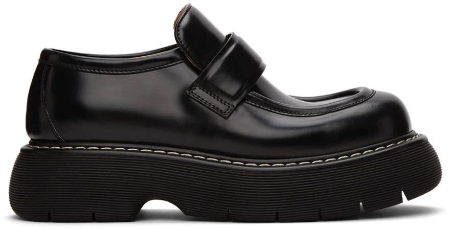 商品Bottega Veneta|Black Swell Loafers,价格¥9810,第1张图片