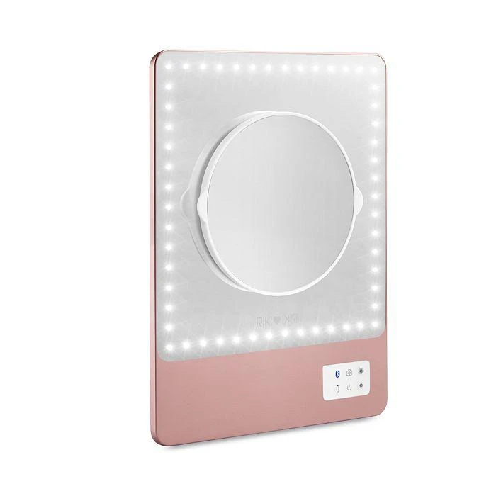 商品RIKI LOVES RIKI|Skinny LED Travel Magnifying Mirror with Bluetooth, 5X Magnification,价格¥1420,第3张图片详细描述