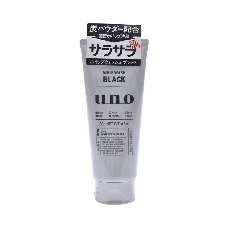 日本直邮SHISEIDO  UNO吾诺新款黑炭清爽洗面奶控油清爽型商品第1张图片规格展示
