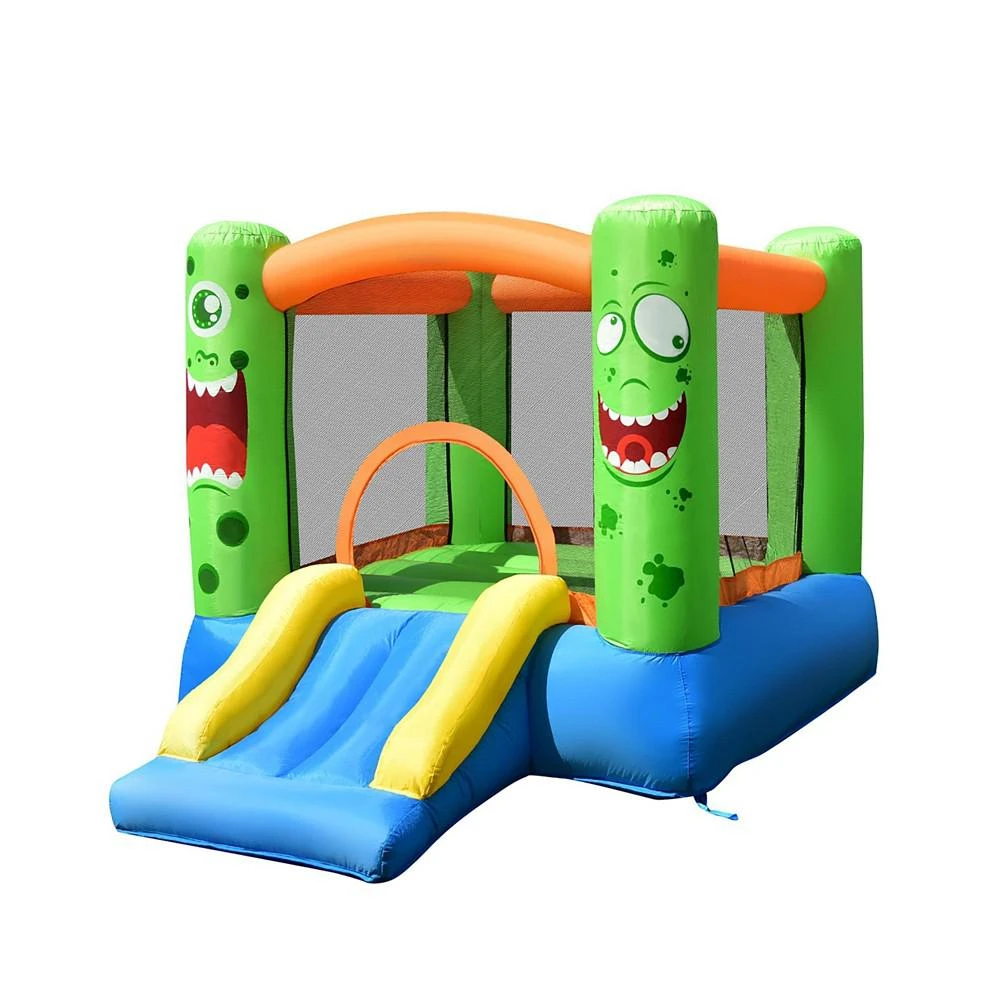 商品Costway|Inflatable Bounce House Jumper Castle Kids Playhouse w/ Basketball Hoop & Slide,价格¥978,第1张图片