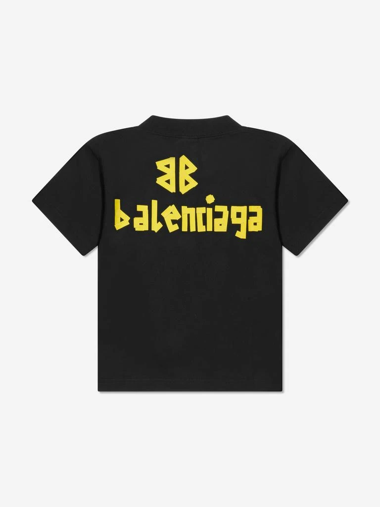 商品Balenciaga|Balenciaga Kids Logo T-Shirt in Black,价格¥1911,第2张图片详细描述