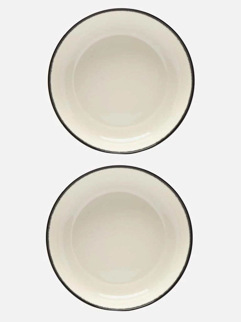 商品Serax|X Ann Demeulemeester set of two porcelain dishes,价格¥497,第1张图片
