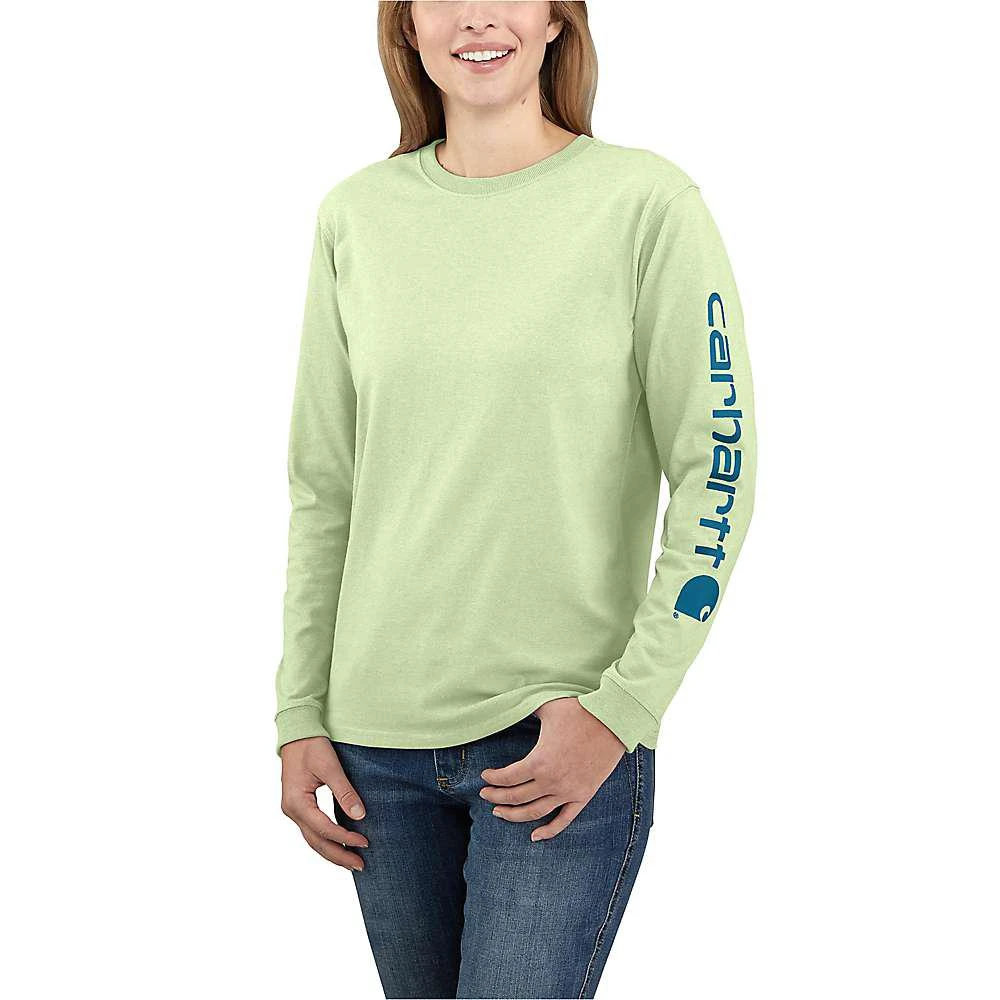 商品Carhartt|Carhartt Women's Loose Fit Heavyweight LS Logo Sleeve Graphic T-Shirt,价格¥165,第1张图片