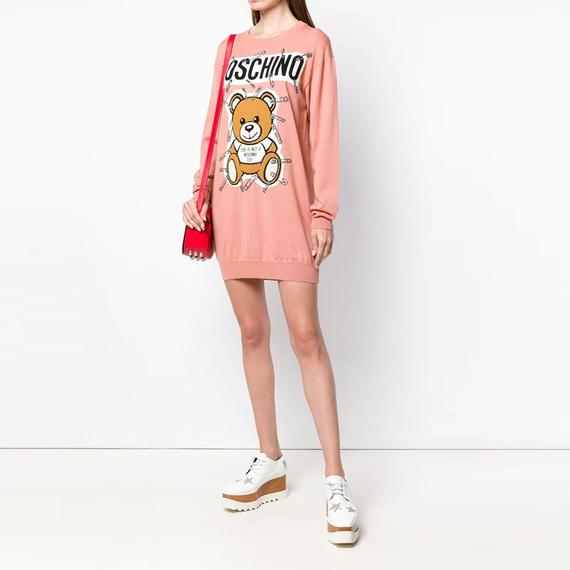 商品[国内直发] Moschino|MOSCHINO 粉色女士针织衫/毛衣 EV0493-5501-1147,价格¥1797,第1张图片