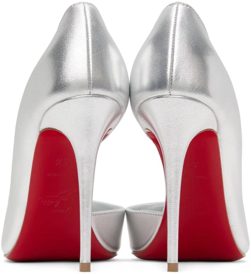 商品Christian Louboutin|Silver Iriza 100 Heels,价格¥6567,第2张图片详细描述