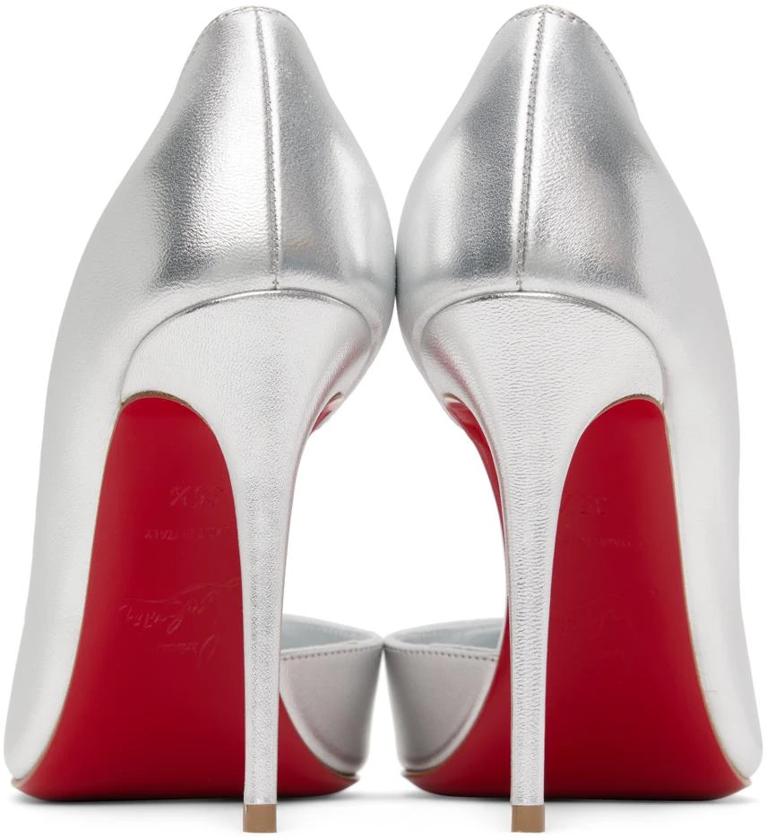 商品Christian Louboutin|Silver Iriza 100 Heels,价格¥6643,第2张图片详细描述