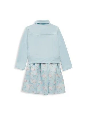 商品Purple Rose|Little Girl's 2-Piece Sleeveless Floral-Print Dress & Solid-Hued Jacket Set,价格¥188,第2张图片详细描述