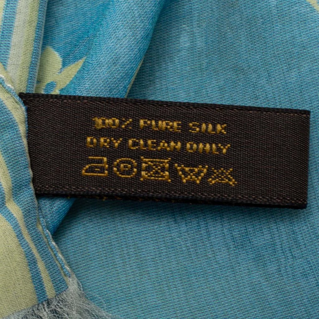 Louis Vuitton Blue & Yellow Monogrammed Silk Scarf 商品