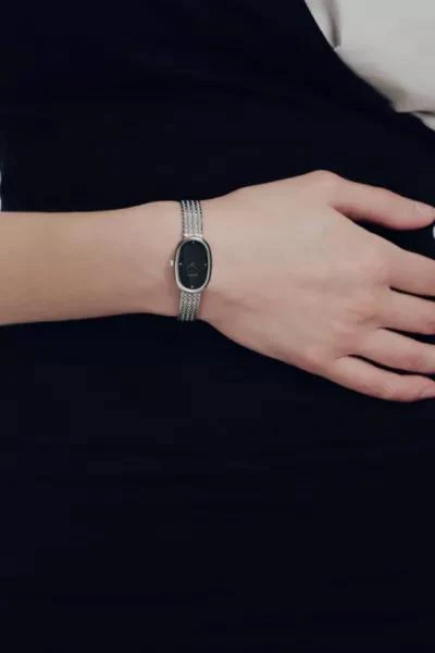 商品BREDA|BREDA Jane Tethered Mesh Bracelet Seiko Quartz 18MM Watch,价格¥1463,第1张图片