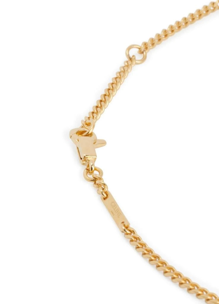 商品Celine|Triomphe swing necklace in brass with gold finish,价格¥7856,第3张图片详细描述