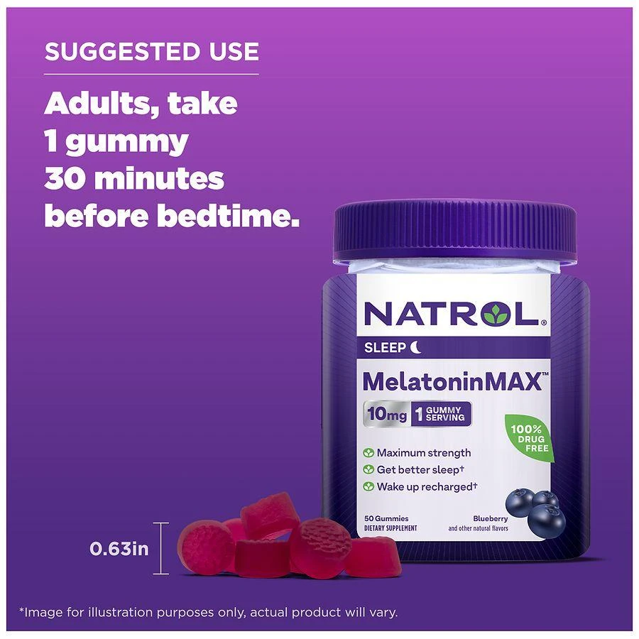 MelatoninMax 10 mg Gummies Blueberry 商品