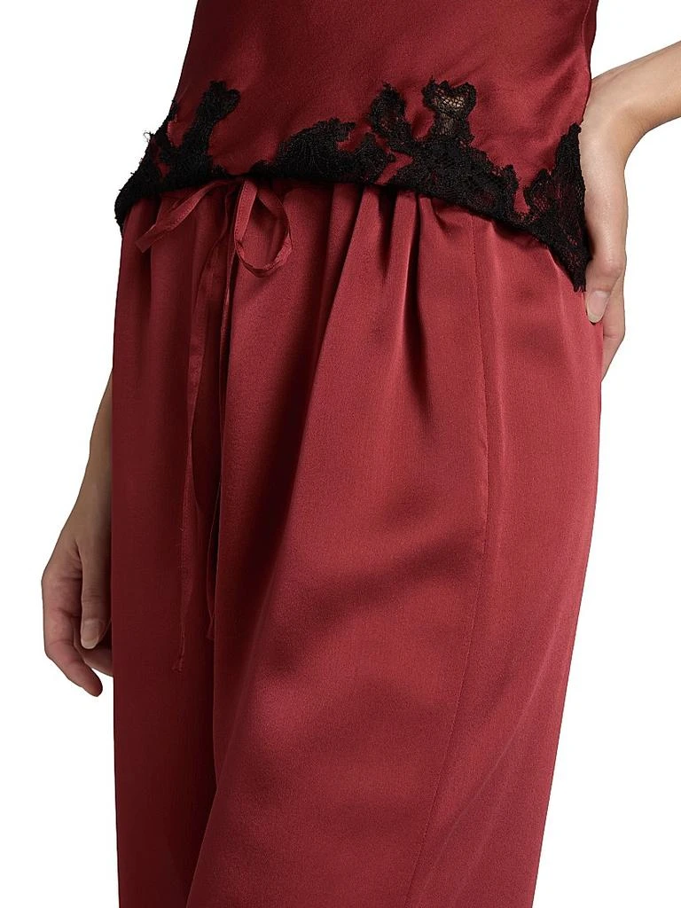 商品Kiki De Montparnasse|Giselle Lace-Trim Silk Pajama Pants,价格¥4611,第5张图片详细描述