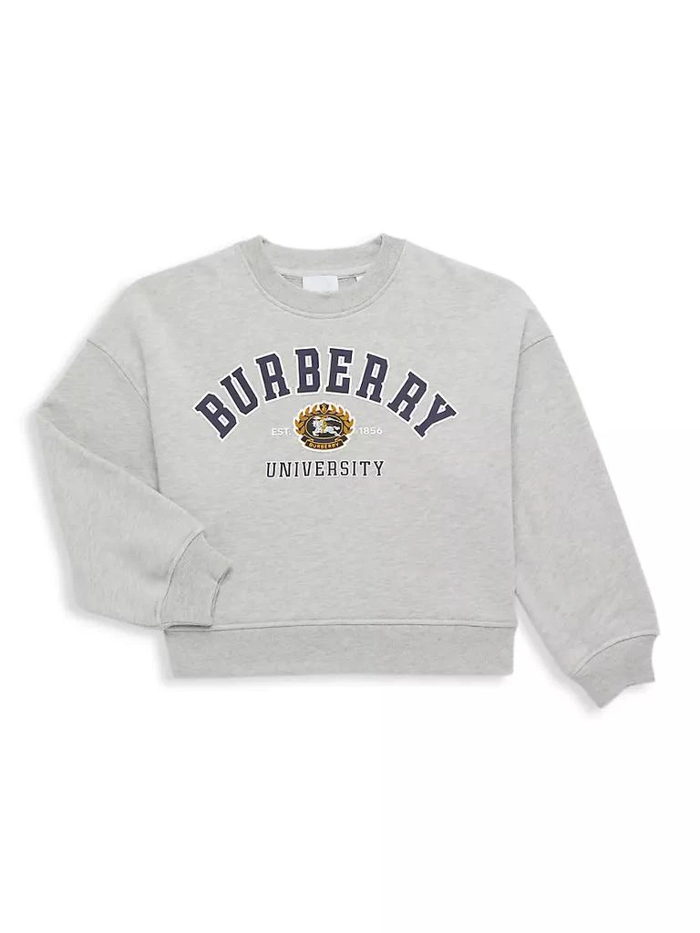 商品Burberry|Little Kid's & Kid's Varsity Crewneck Sweatshirt,价格¥1405,第1张图片