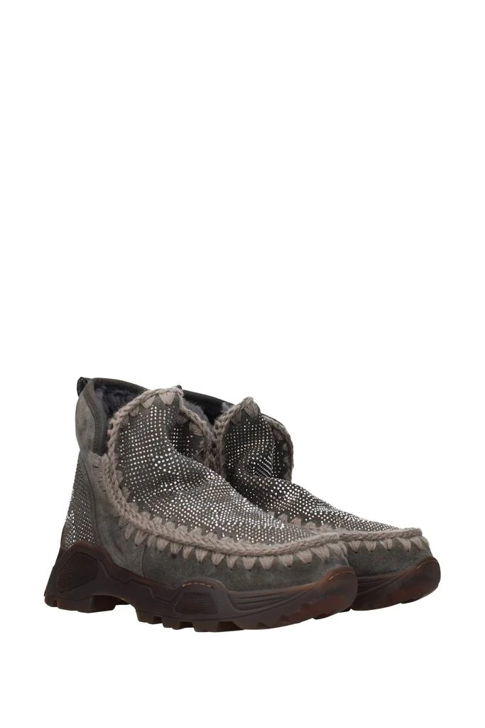 商品Mou|Ankle boots Suede Gray,价格¥1352,第2张图片详细描述