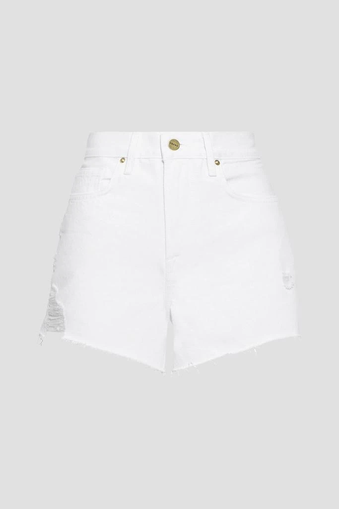 商品FRAME|Le Brigette distressed denim shorts,价格¥891,第3张图片详细描述