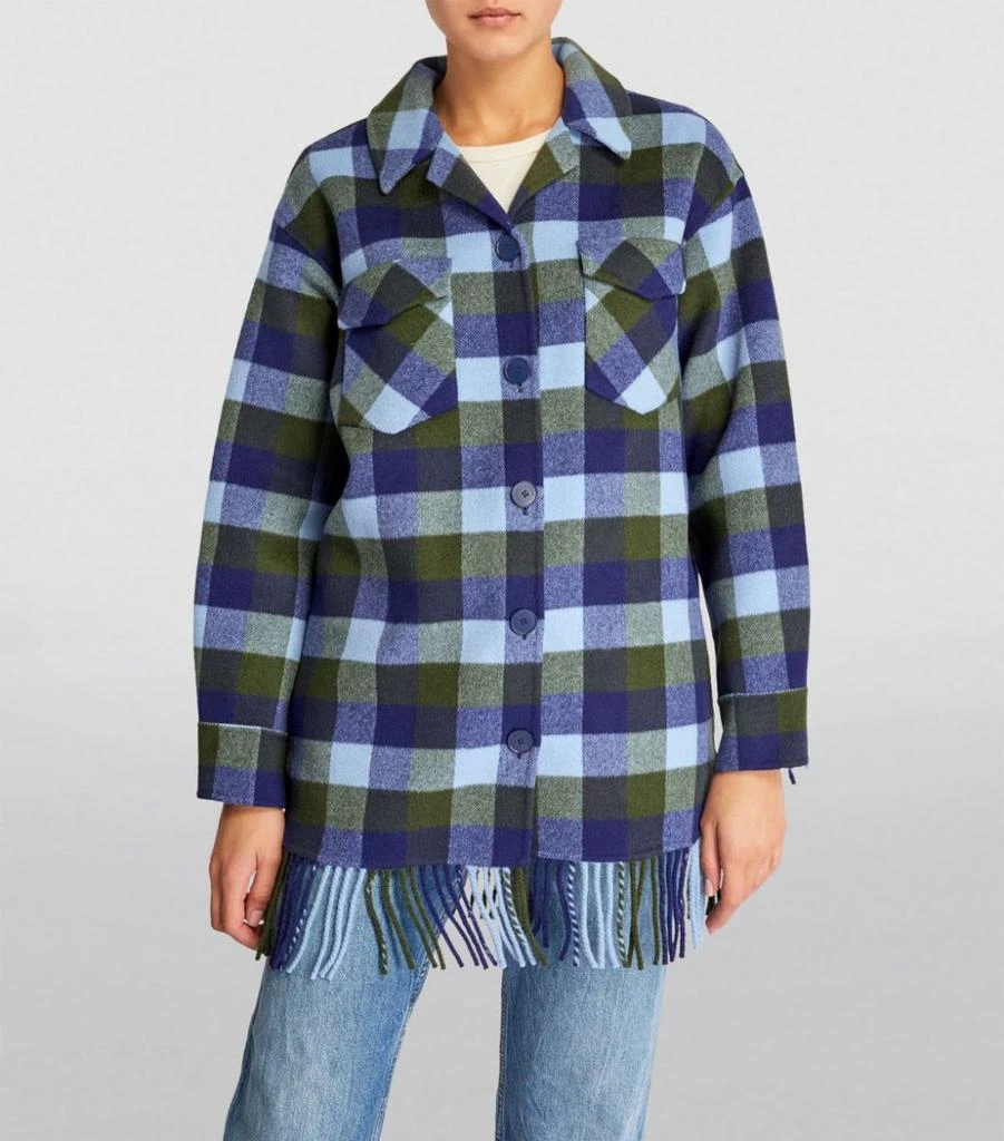 商品Sandro|Wool-Blend Check Jacket,价格¥2763,第3张图片详细描述