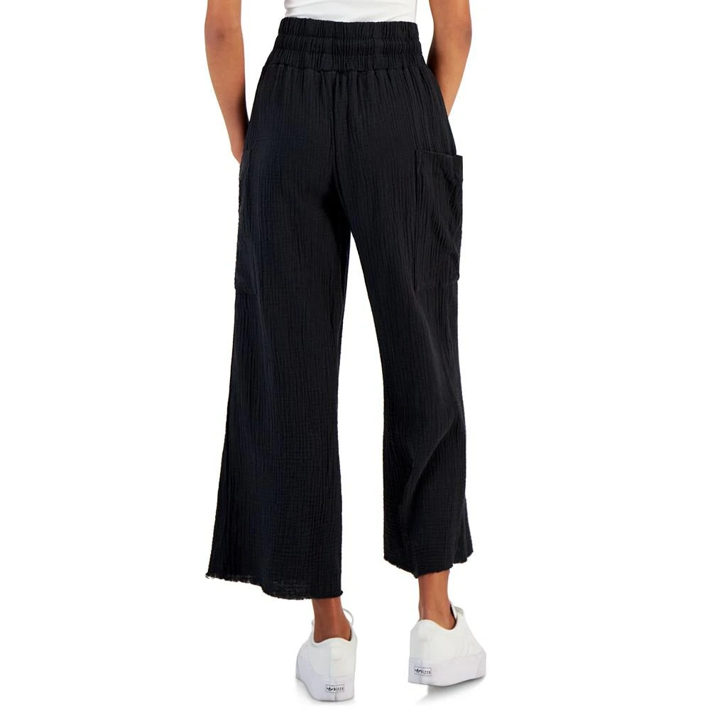 商品Indigo Rein|Juniors' Cotton Gauze Wide-Leg Pull-On Pants,价格¥96,第2张图片详细描述