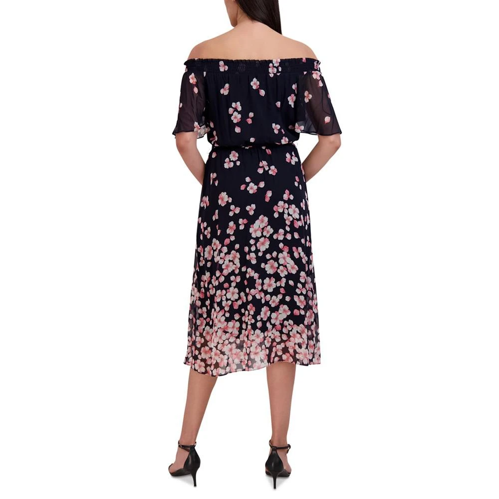 商品Sandra Darren|Printed Flutter-Sleeve A-Line Dress,价格¥661,第2张图片详细描述
