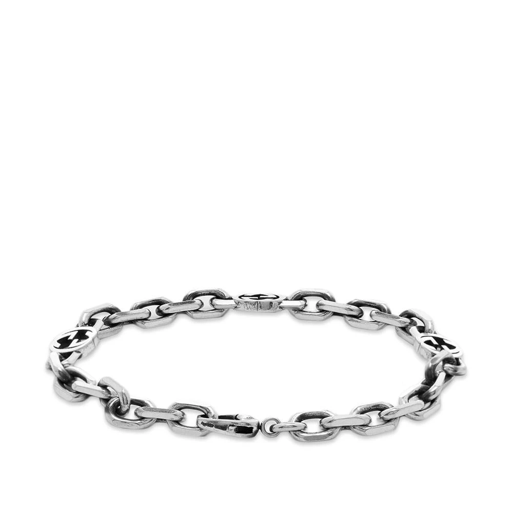 商品Gucci|Gucci Interlocking G Bracelet M,价格¥2135,第2张图片详细描述