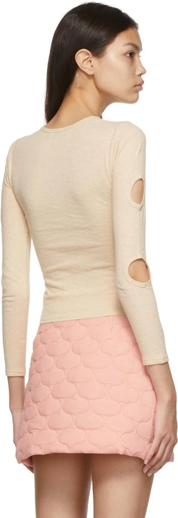 商品Sandy Liang|Beige Nellie Long Sleeve T-Shirt,价格¥502,第3张图片详细描述