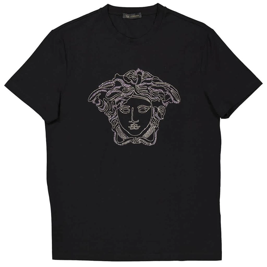 商品Versace|Mens Short Sleeve Medusa Crystal-embellished T-shirt,价格¥2160,第1张图片