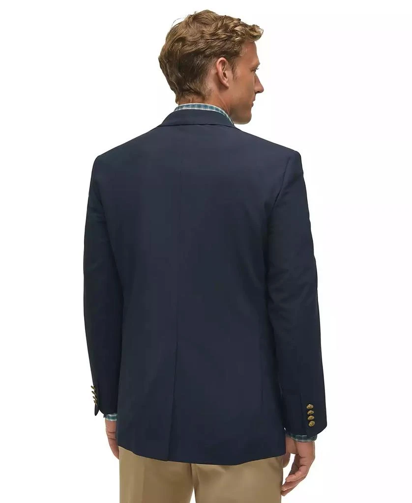 商品Brooks Brothers|Men's Classic-Fit Navy Stretch Wool Blend Blazer,价格¥2104,第2张图片详细描述