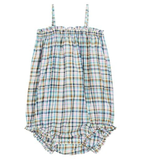 商品Bonpoint|Baby Nèfle checked cotton voile romper,价格¥760,第1张图片