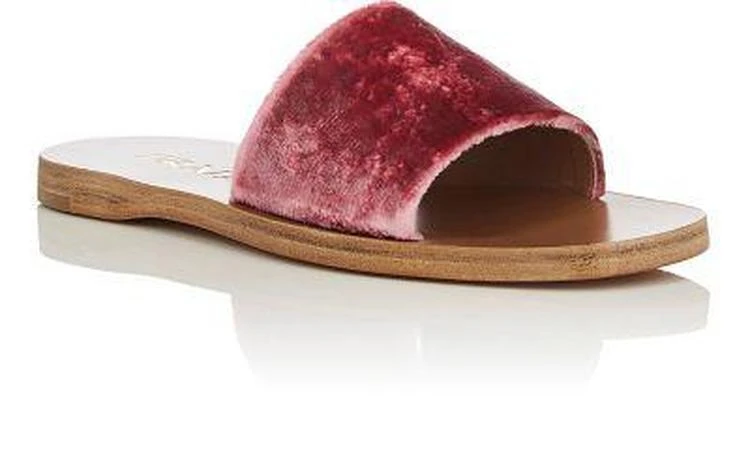 商品Prada|Crushed Velvet Slide Sandals,价格¥1799,第2张图片详细描述