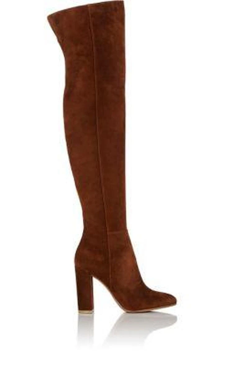 商品Gianvito Rossi|Suede Over-The-Knee Boots,价格¥8026,第1张图片