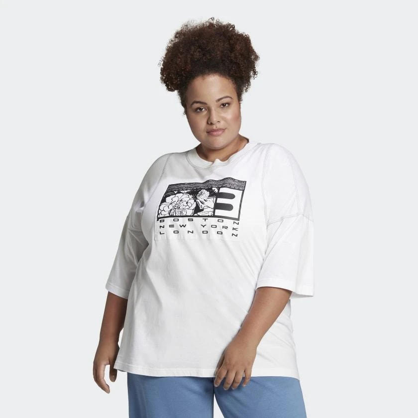 商品Adidas|Women's adidas SuperHer Tee (Plus Size),价格¥192,第2张图片详细描述