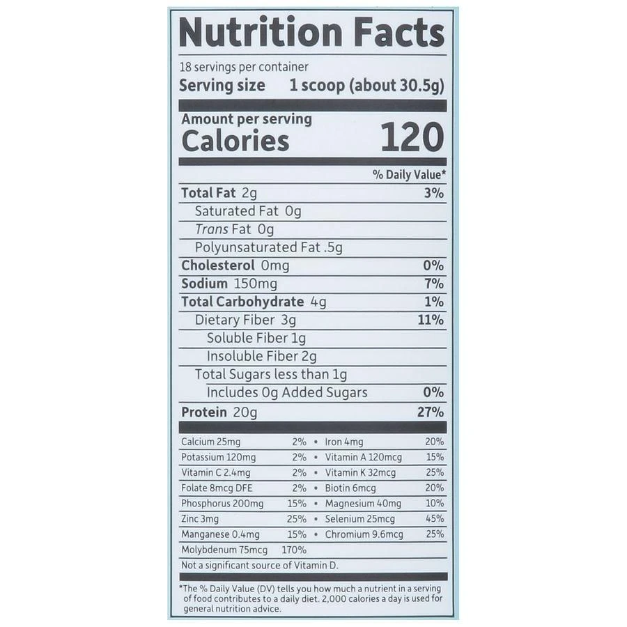 商品Garden of Life|Organic Protein + Greens,价格¥148,第4张图片详细描述