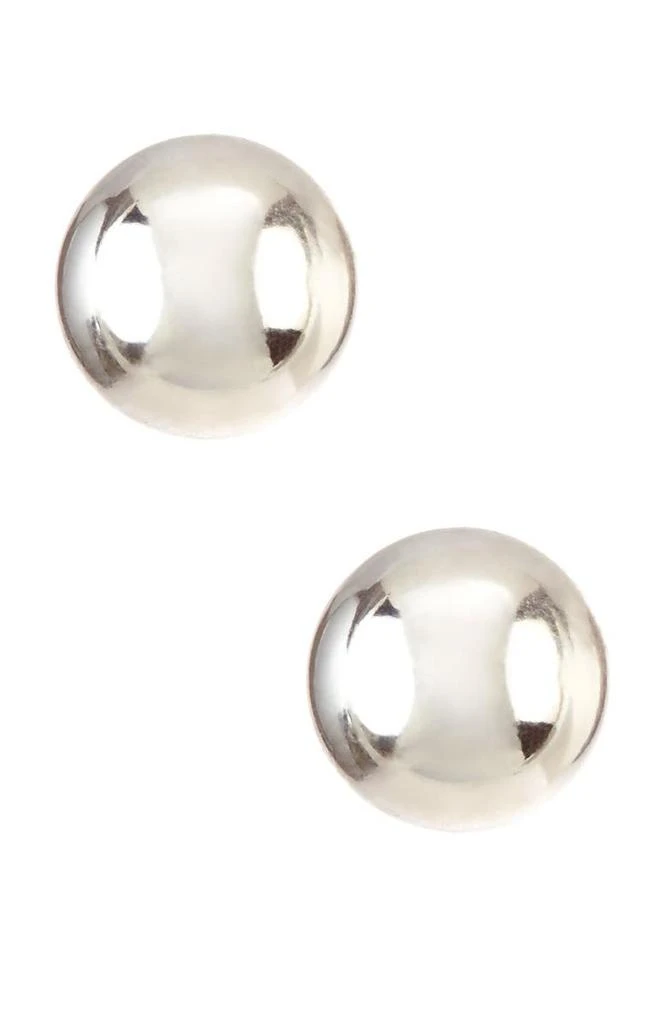 商品CANDELA JEWELRY|14K White Gold Ball Stud Earrings,价格¥337,第1张图片