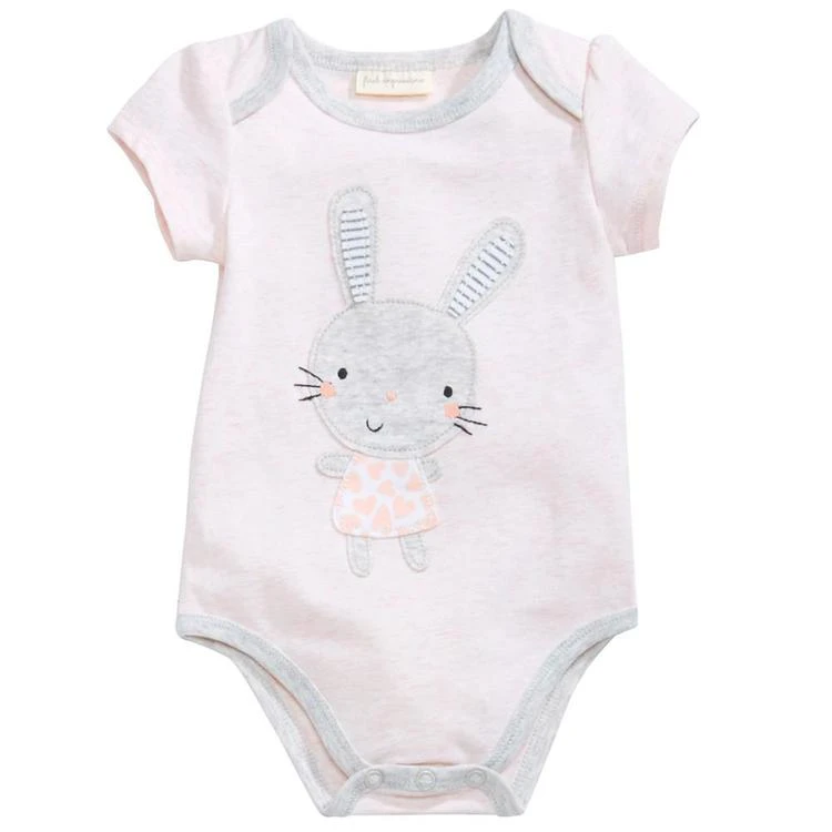 商品First Impressions|Bunny Bodysuit, Baby Girls, Created for Macy's,价格¥40,第1张图片