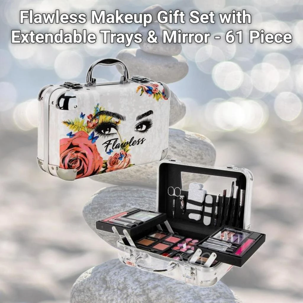 商品VER|Ver  Flawless Makeup Gift Set with Extendable Trays & Mirror - 61 Piece,价格¥371,第2张图片详细描述