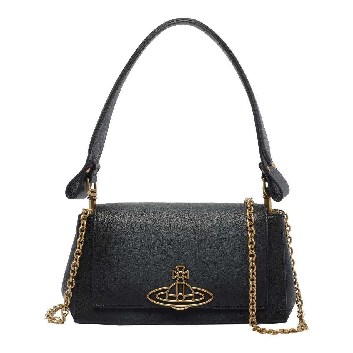 商品【商品预售7天】 Vivienne Westwood|Vivienne Westwood 女士手提包 4602000LWL00A8N401 黑色,价格¥4136,第1张图片