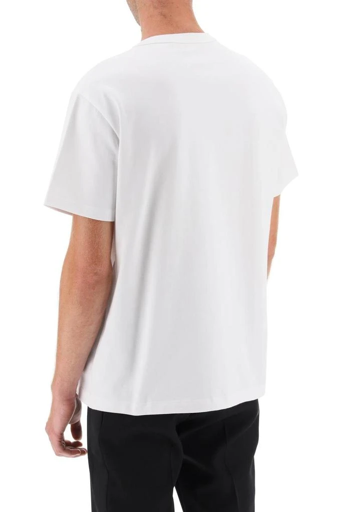 商品Alexander McQueen|T-shirt with varsity logo and skull print,价格¥1607,第4张图片详细描述