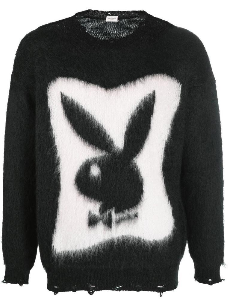 商品Yves Saint Laurent|Saint Laurent `Playboy` Sweater In Mohair,价格¥5546,第1张图片