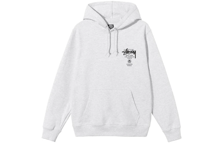 商品[国内直发] STUSSY|世界巡游系列 World Tour Hoodie Logo连帽卫衣 男女同款,价格¥1245,第6张图片详细描述