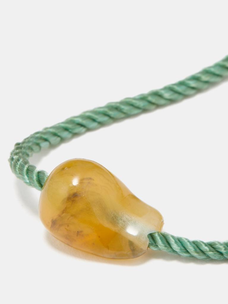 Resin-bead & recycled sterling-silver bracelet商品第4张图片规格展示