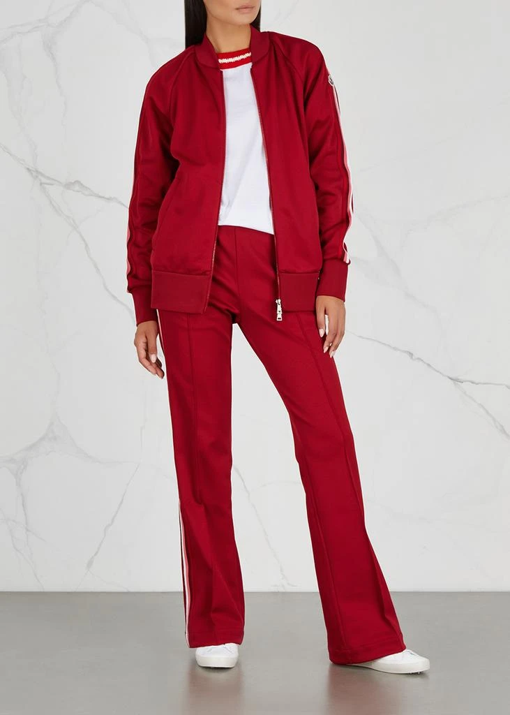 商品Moncler|Dark red striped jersey track jacket,价格¥5496,第4张图片详细描述