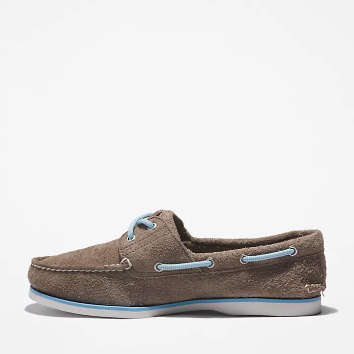 Timberland® 2-Eye Classic Boat Shoe for Men in Medium Grey商品第6张图片规格展示