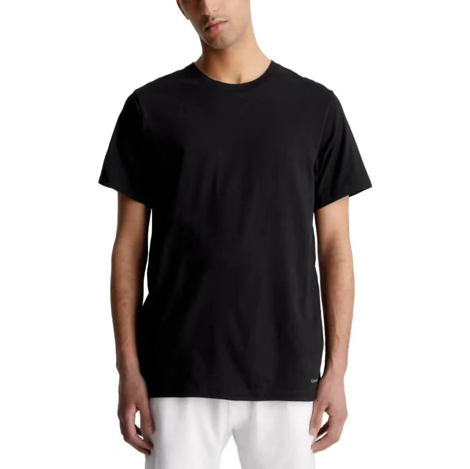 CALVIN KLEIN CK 3 PACK T-SHIRTS 纯色圆领短袖T恤男款三件装 商品